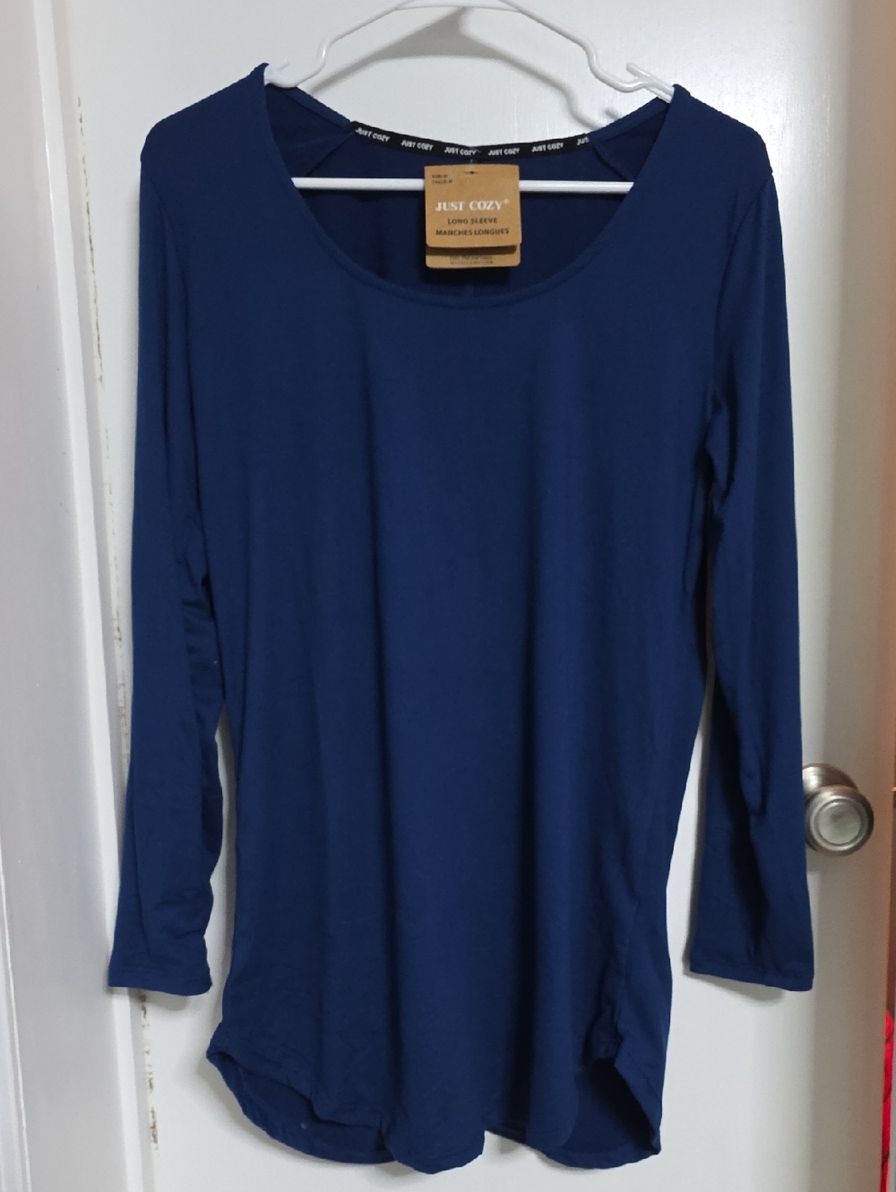 Women's Long Sleeve Navy Top